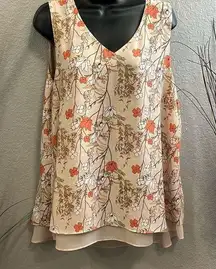 #115 EST. 1946 sleeveless printed top size large.