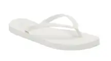 New! Stuart Weitzman Embossed White Flip Flop - Size 6