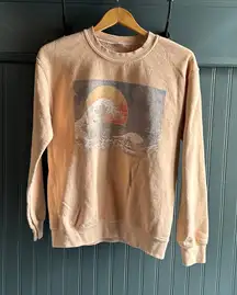PacSun Peach Graphic Women’s Sweatshirt