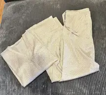 BAREFOOT DREAMS Washed Satin Pants And Top PJ Set  Small - Animal Print