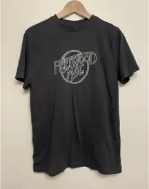 Fleetwood Mac T-shirt Women Small Gray Graphic Tee Short Sleeve Jersey Slim Fit