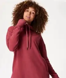 Sweaty Betty Escape luxe Athleisure L berry pink pullover hoodie