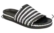 Sigerson Morrison Aoven Woven Pool Slide Sandals