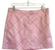 IZOD Stretch Performx Cool FX Pink Plaid Skort 8