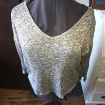 Lane Bryant cropped loose weave sweater