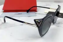 Authentic Fendi FF 0357GS Grey Cat Eye Sunglasses