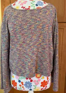 Daily Practice by Anthropologie Space-Dyed Flouncy Pullover