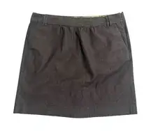 Tommy Hilfiger Skirt Womens Size 14 Gray Pencil Pocketed Belt Loops Zip Midi