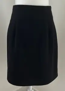 Vintage Briggs Black Wool Skirt sz 4/6p