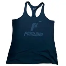 Nike Portland Dri-Fit Balance Tank Top Running Shirt in Black Size XL Active