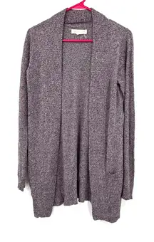 Staring at Stars Small Sweater Purple heathered open Front Cardigan‎ Long Sleeve