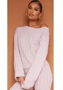 Womens New PrettyLittleThing Rose Bardot Sweater
