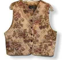 Liz Wear Floral Cottage Core Vest