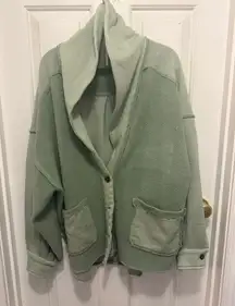 Free People Jordan Slouchy Reverse Fleece Jacket