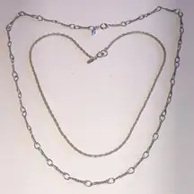 Sarah Coventry Vintage Silver Tone Chain Necklaces