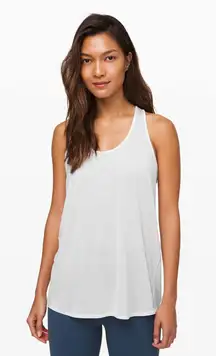 Lululemon Essential Tank Pleated *Jersey in White - 12