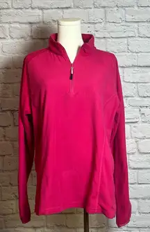 Magellan Outdoors Fuchsia Women's 1/4 Zip Fleece Pullover Size XL