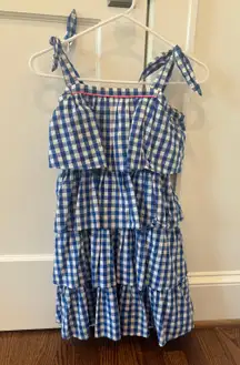 Crewcuts Girls Gingham blue dress