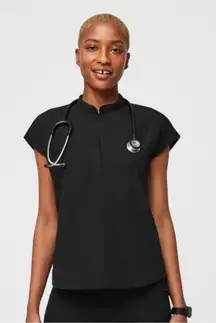FIGS Rafaela oversized Womens scrub top Black Size XL