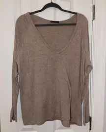 Brandi Melville Tan Oversized Sweater 