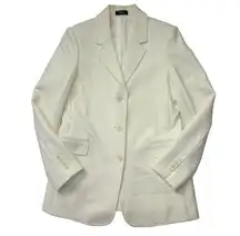 NWT Theory Cardinal in Ivory Canton Bistretch Wool Blend Jacket 8 $595