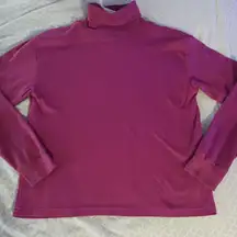 Ashleigh Morgan Womens small red turtle neck long sleeve shirt