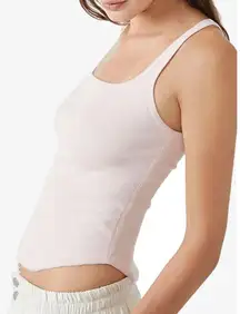 NWOT  white active yoga spaghetti strap tank top