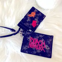 RARE HARD TO FIND “Coach Graffiti  Lanyard Card Case Set  wristlet