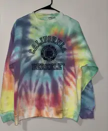 California Berkeley Handmade Tie-Dye Crew Neck Sweater