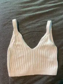 Cream Sweater Tank