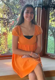 No Comment Dress Orange 