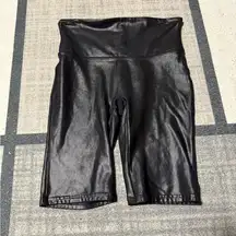Spanx Faux Leather Biker Shorts