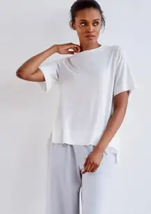 ADAY Essentialist White Cream Oversized Tee