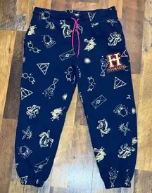 Hogwarts Harry Potter Sweatpants Themed Joggers with Red Drawstring