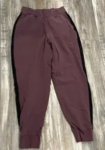Universal Standard Hollie Brushed Terry Striped Joggers Raisin / Black 2XS 6-8