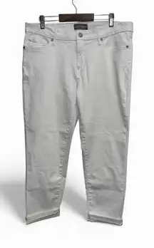 Falls Creek Women’s White Denim Straight Leg Jeans Size 12