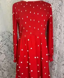 Red and White polka dot Pop Sugar dress