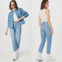 Riley High Rise Straight Crop