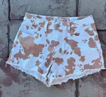Altars state Cow Print Shorts