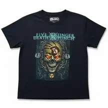 Five Finger Death Punch Skull Graphic Shirt Black Large