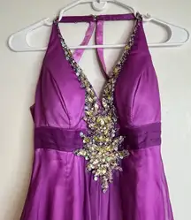 Studio 17 Evening Gown Prom Dress Homecoming Sz 2 Gala Formal Gradient Purple