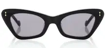 Zimmermann Tallow Cat-eye Sunglasses In Black