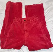 BILLABONG x Wrangler Retroy Women’s Red Corduroy Pants