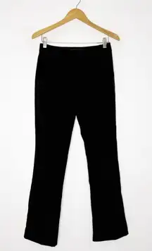 Express Editor Bootcut Pants Women’s 2R Black Mid-Rise Stretch