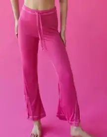 Urban Outfitters Sweet Dreams Pink Waffle Open Slit Ankle Lounge Pants XS