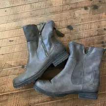 Abeo distressed leather Bikercore side zip size 9 ankle boots