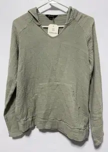 Charlie B Celadon Bubble Gauze Hoodie