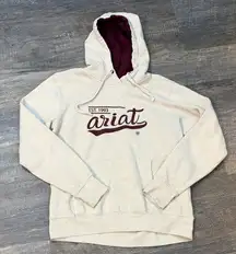 GUC Ariat Beige and Maroon Hoodie