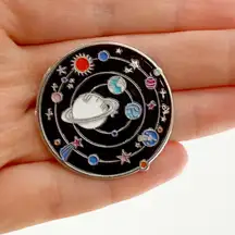 Space Galaxy Enamel Pin, Astronomy Enthusiast Pin Badge