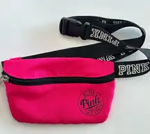 PINK - Victoria's Secret  Fanny Pack Belt Bag Neon Pink “We Run This Beach”